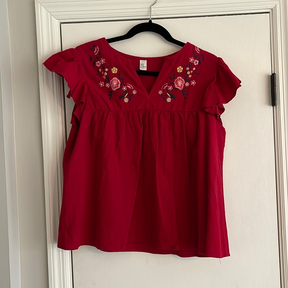 Embroidered Summer Top